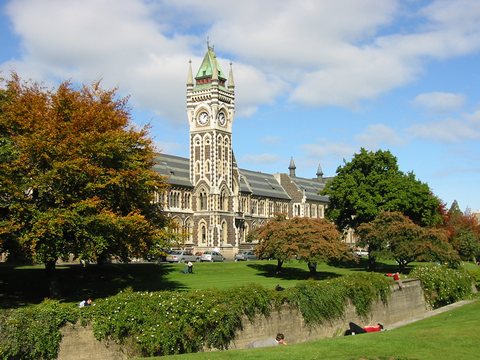 One of the old buildings that make up Otago University