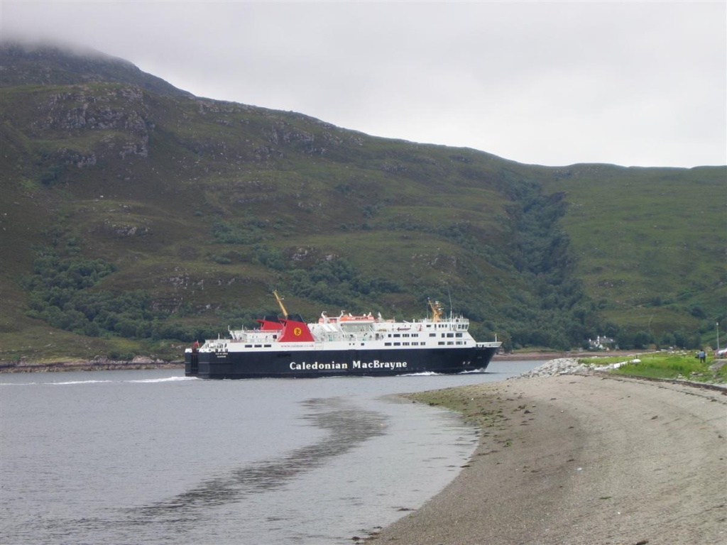 Our ferry leaving Ullapool to return to Stornoway